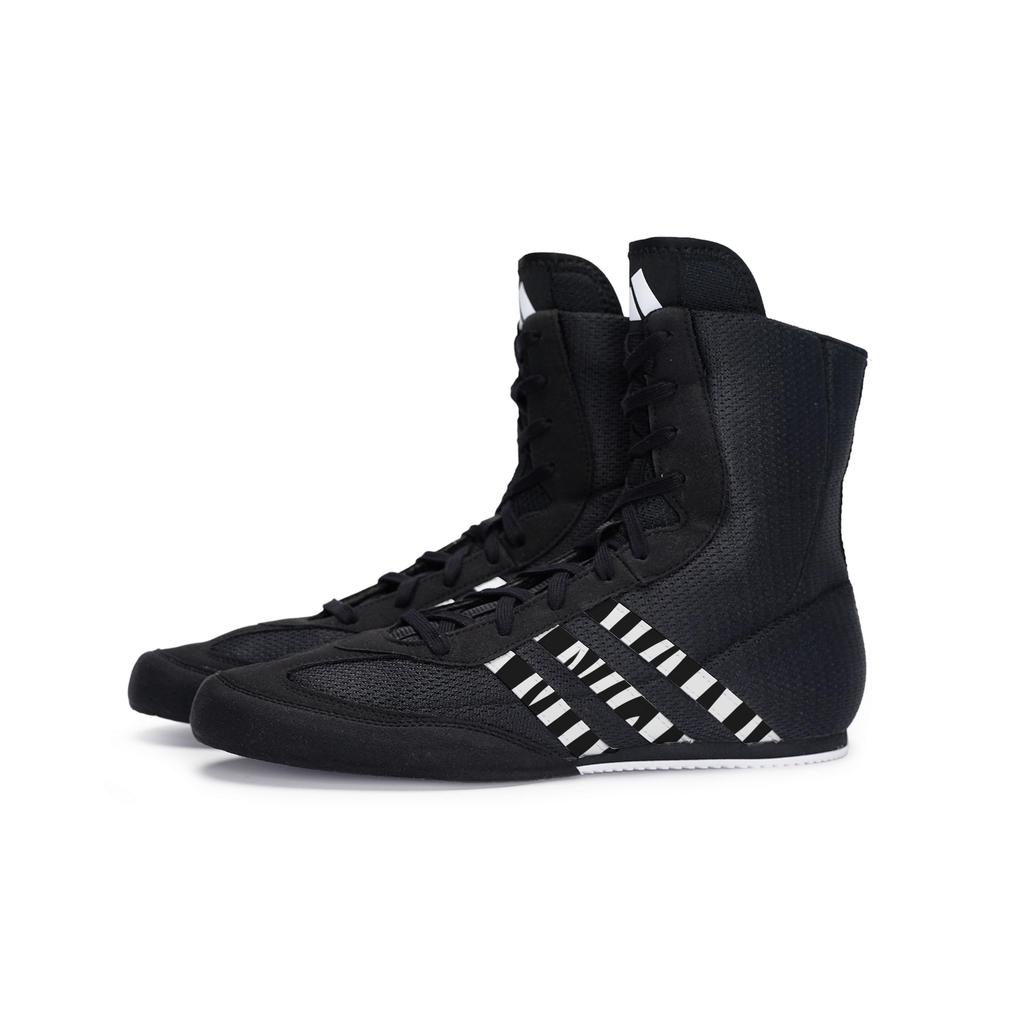 adidas Боксерские кроссовки Hog 2.0 Устойчивые к истиранию Высокие Тренировочные Обувь Унисекс Угольно-черный Белый FX0561(Team80-S-BOX)