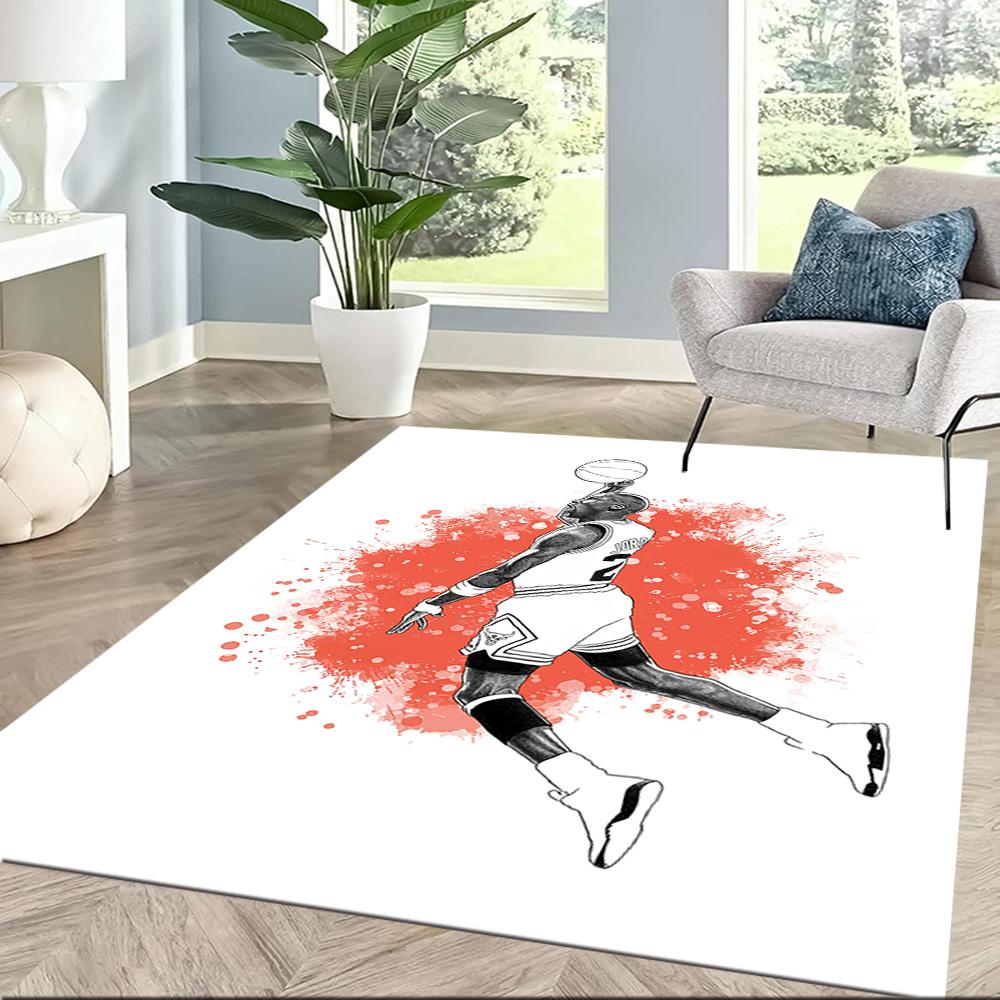 Air Jordan 23 Legacy Square rugs are a great choice for living rooms, bedrooms, home décor, and as gifts.
