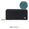 Long Wallet with Coin Purse Round Zipper Type Genuine Leather Grosso Navy [Dakota] Women's DA-36463-60