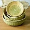 Handmade Bamboo Woven Green Farmhouse Basket for Vegetables, Fruits, and Steamed Buns