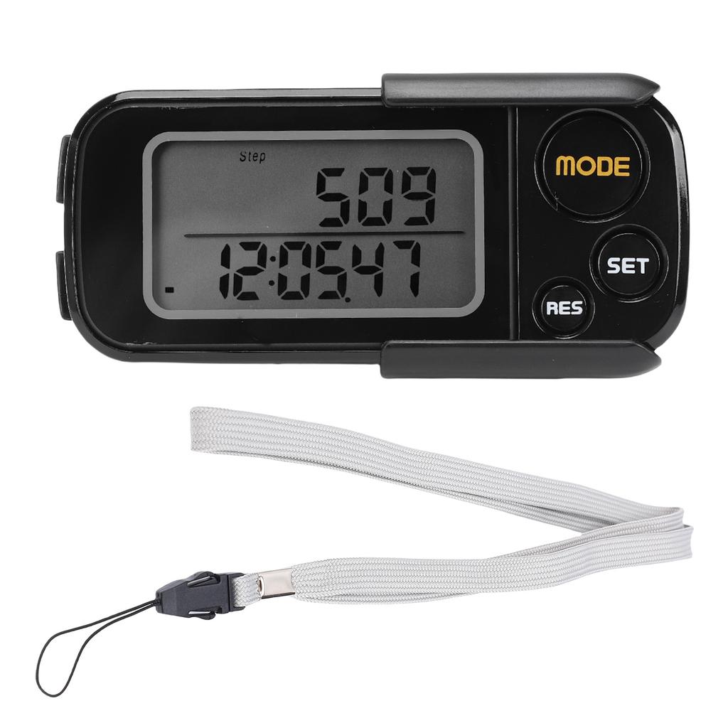 Walking 3D Pedometer with Large Digital Display 30 Days Memory Accurate Step Counter for Men Women Youth Adults Seniors