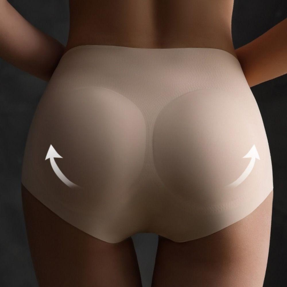 Трусы-подтяжки средней талии, утягивающие поддельные ягодицы, модное корректирующее белье для женщин с контролем живота