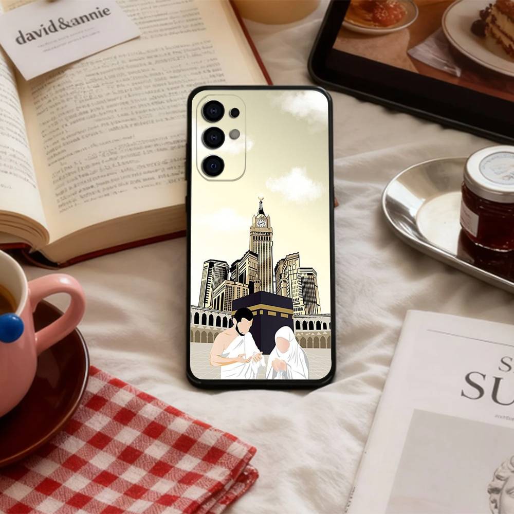 Крутой чехол для телефона с рисунком 'IN M-Mecca P-Pilgrims Art' для Samsung S 25,24,23,22,30,21,10,9,Ultra,Plus,Lite,FE,4,5 G Мягкий черный чехол