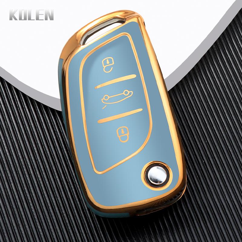 ТПУ Чехол-обложка для складного ключа автомобиля Брелок Для Citroen C1 C2 C3 C4 C5 Xsara Pica Для Peugeot 306 407 807 Для Ds Ds3 Ds4 Ds5 Ds6 Сумка