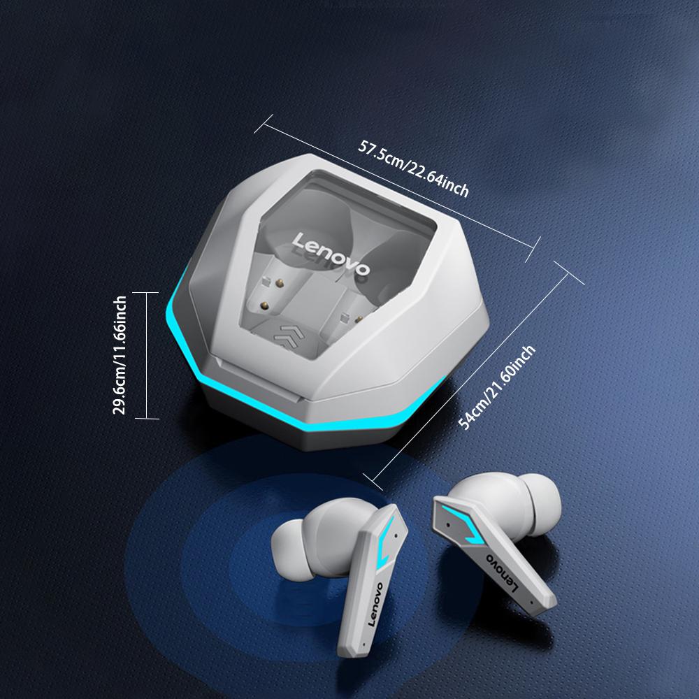 Оригинальные наушники Lenovo TG102 Bluetooth 5.4, спортивная гарнитура, беспроводные внутриканальные игровые наушники с низкой задержкой, двухрежимные музыкальные наушники