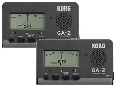 GA-2 Тюнер для гитары и баса Черный/Серый Набор из 2 штук