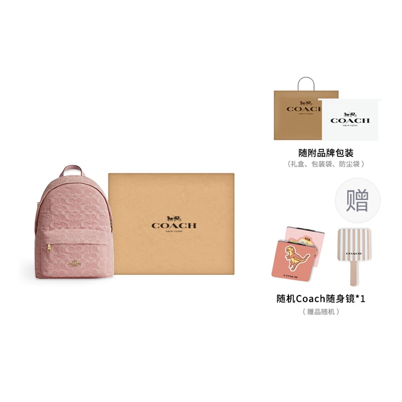 COACH Taylor Fabric Backpack Small Women's Light Pink CER70-IMNH1
