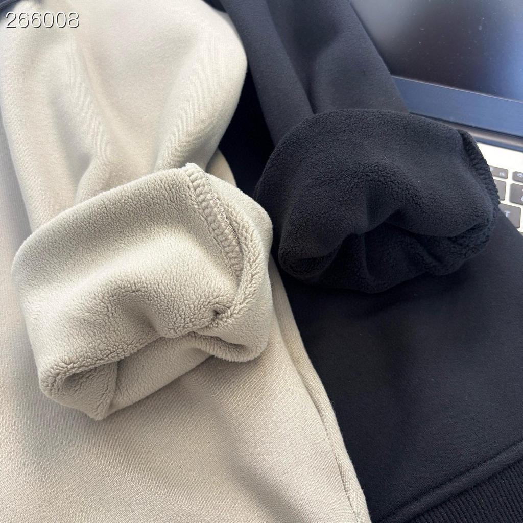 Худи CrossStone Stone Island Plus с бархатом, утолщенное, теплое - Модный дизайн с круглым вырезом