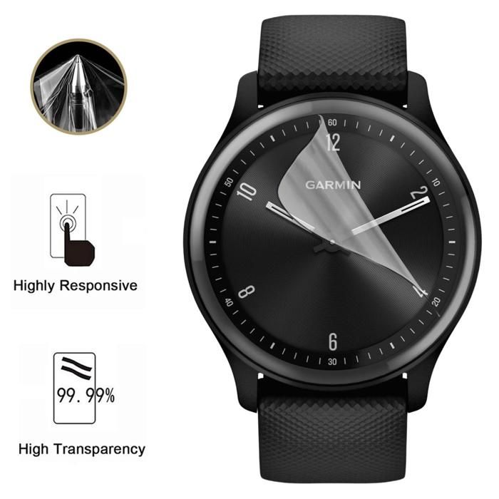 Защитная пленка для Garmin Vivomove Trend [Набор 6 штук] Защитная пластиковая пленка Сверхтонкая Phonillico