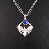 Natural Lapis Lazuli Gemstone 925 Sterling Silver Jewelry Pendant 1.43" For Gift CP-38-26