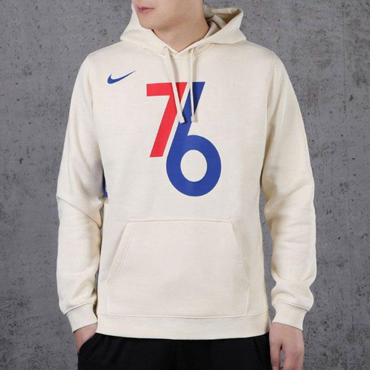 Nike Sweatshirts Men's White Hooded Moderate Regular CD3257-280