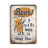 INEED Vintage Beer Metal Sign Poster Wall Decor Tin Sign Decorative Plate Iron Plaques Club Bar Home Man Cave Retro Decor