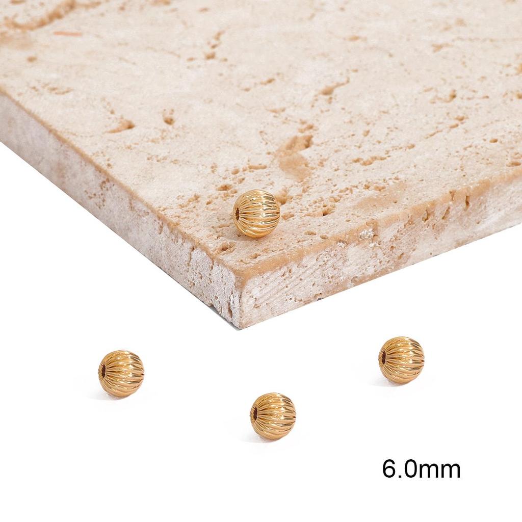 10/50 шт. медные арбузные бусины, круглые распорки для семян, свободные бусины для изготовления ювелирных изделий, браслет, ожерелье «сделай сам»