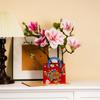 Цветная Ручная Роспись Керамическая Сумка Ваза для Цветов Горшок Китайский Стиль Ретро Сине-белый Фарфор Сумки Вазы Горшки
