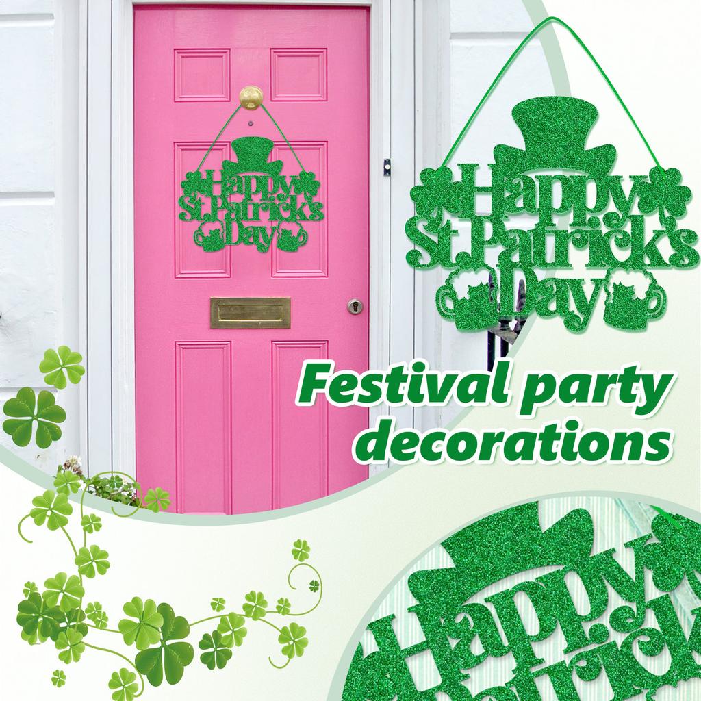 St Patricks Day Decorations Party Door Hangings Irish Holiday Hangings Decoration Home Decor
