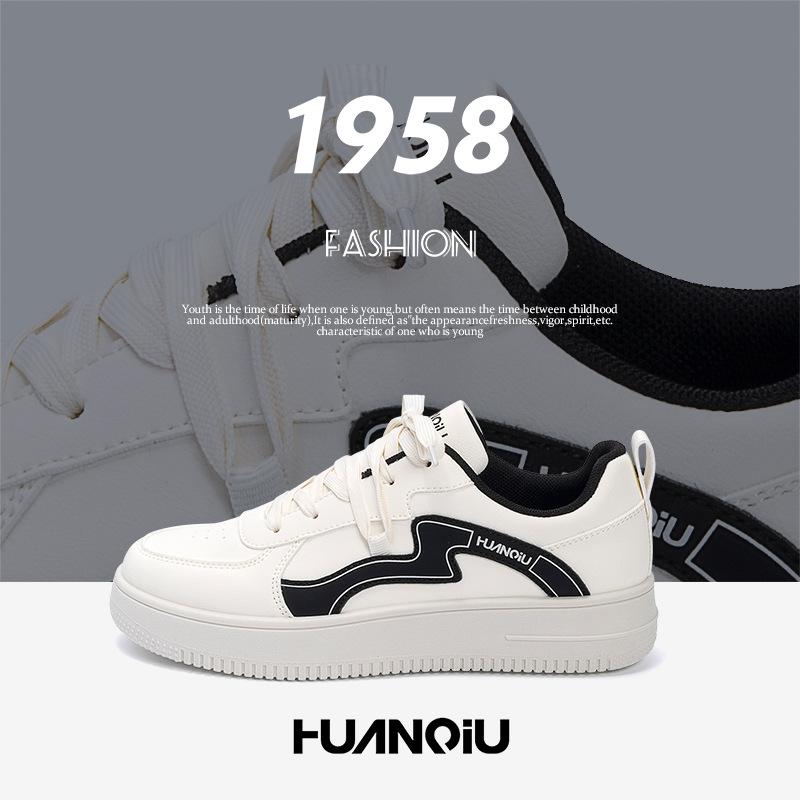 Global Casual Trendy Shoes Men's ZHQ1256 Spring Sports Men's Shoes Korean Version of Versatile Platform Men's Heightening Board Shoes