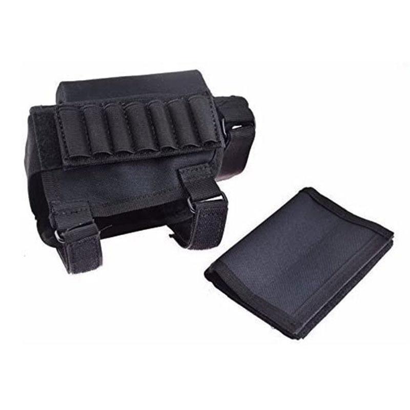 Adjustable Outdoor Tactical Buttstock Bullet Bag Military Airsoft Rifle Cartridges Accessories Bag Hunting Gun Bullet Pouches