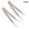 2Pcs/se Retro Braided Braided Curtain Tiebacks Satin Rope Simple Curtain Buckle Straps Classic Polyester Curtain Gift