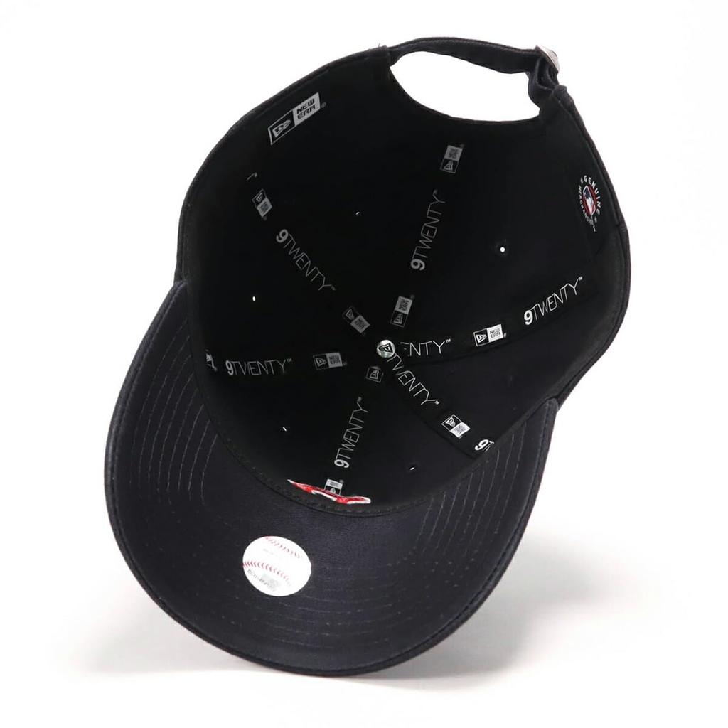 New Era 9TWENTY Low BOS Size 920 Washed BOS NVY Size 25J Cap, MLB, Navy, S/M, Red, Red,