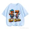 Kids White SIX SEVEN 67 Hip Hop Graphic TShirt Soft Cotton Streetwear Tee for Boys  Girlsdf0168