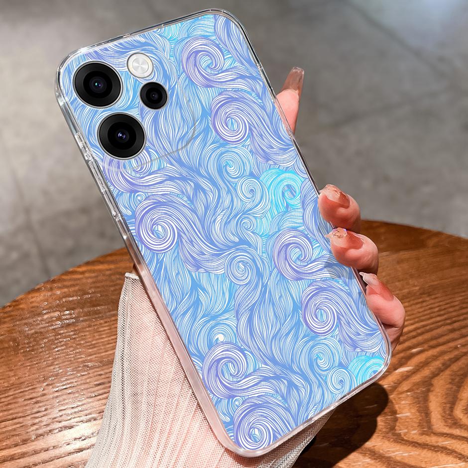 Чехлы Для OPPO Reno15 15F 15Pro Милая Девочка Сердце Любви Легкий Простота Мягкий Прозрачный Корпус Для Reno 15F 15 Pro Capa