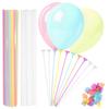 100 Pcs Balloon Holder Sticks Plastic Balloon Holders And Cups for Tying Balloons Arch Anniversary Birthday Parties Graduation Wedding Decoration