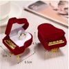 Hot Earring Pendant Wedding Velvet Piano Ring Box Ring Box Gift Case Storage Box