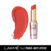 Primer + Matte Lipstick Brick Blush (3.6 G), Primer + Matte Lipstick Brick Blush, Lakme