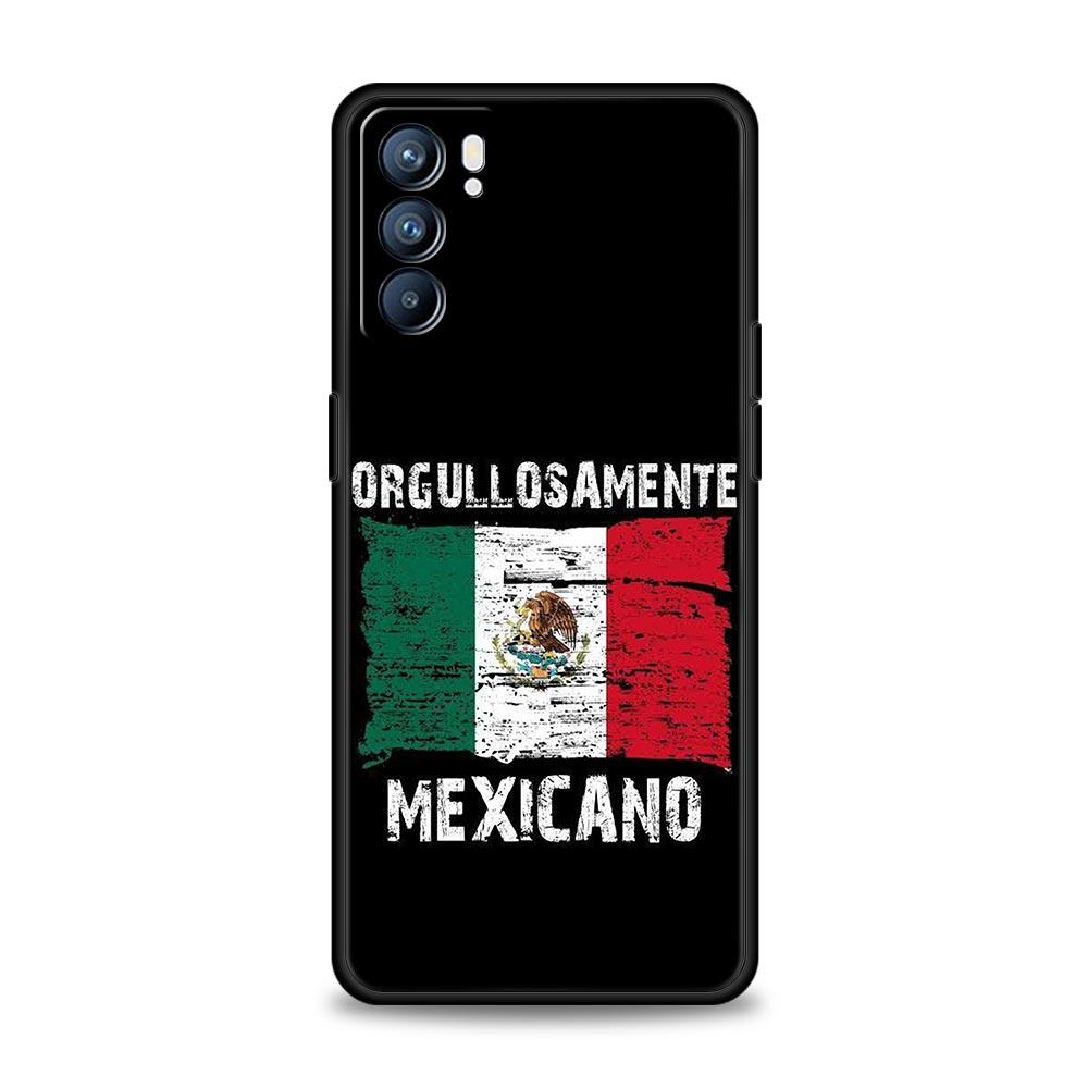 Чехол для телефона с флагом Мексики Для Oppo Reno13 Reno12 Reno11 F Reno10 Pro A54 5G Find X5 A53 A52 A9 A17 4G A79 A80 A98