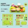 Kids Mini Kitchen Toy Pretends Play Simulated Food Hamburger Cookie Miniature Accessories for Children Girl Educational Gift