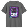 Vintage T Shirt Retro Spooky Pokemon Gengar Cotton T-Shirts Trendy Cool Tee Shirt for Male  Y2K Casual Short Sleeve Top Tees