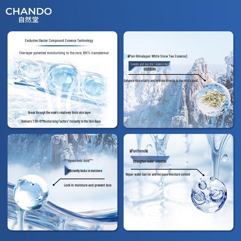 CHANDO Men's Himalaya Glacier Moisturizing Skincare Set