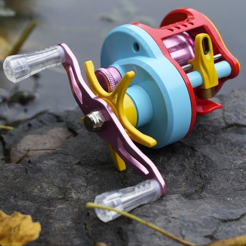 Colorful Baitcasting Fishing Reel Portable Rotate Fishing Reel With Electronic Charging For Smooth Casting
