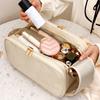 Роскошная косметичка большой вместимости дорожная косметичка кожаная сумка для умывальных принадлежностей для улицы