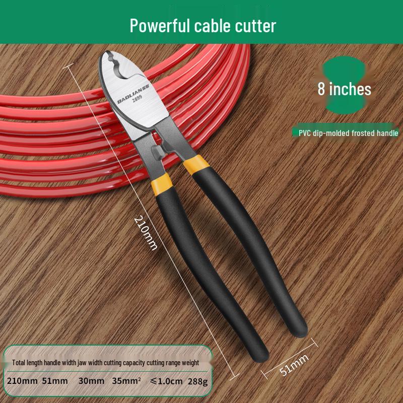 Baolian Electrician's Multi-Tool: Cable Cutter, Wire Stripper, Copper Tube Cutter, and Scissors