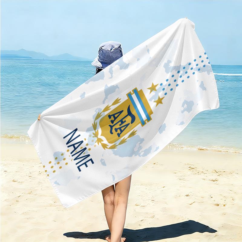 Personalized Springboks Rugby Team Beach Towel Microfiber Beach Towel Thin Absorbent for Beach Swimming Yoga Bath Sports. 0910177