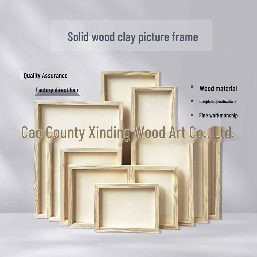 Ручная объемная глиняная фоторамка из легкой глины для DIY-декора