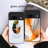 Каменная накладка со следом животного для Google Pixel 8 7 9 10 Pixel 10 Pro XL Pixel 9 Pro XL Pixel 8a 7a Pixel 7 Pro Черный стеклянный чехол для телефона