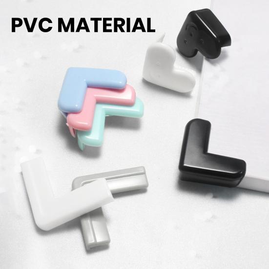 4Pcs Furniture Corner Protector Anti-collision Baby Proof Soft PVC Self-adhesive Table Sharp Edges Corner Guard Protective Cover Kit