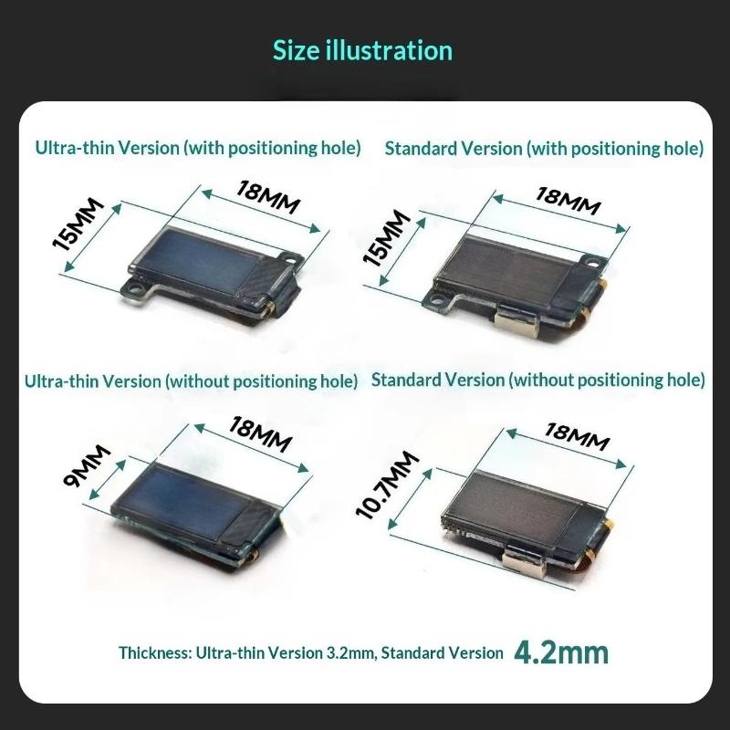 0,5-дюймовый цифровой вольтметр OLED 0-30 В, 2-проводной, самый маленький панельный вольтметр для мониторинга аккумулятора, светодиодный дисплей, DIY электроника