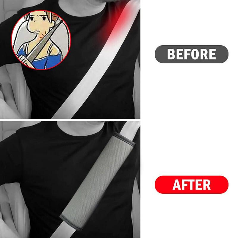 CEV5   Car Seat Belt Leather Safety Belts Cover Shoulder Protection For Mercedes Benz AMG W202 W212 W213 WAMG 220 W221 W222 C180 C200