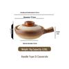 Commercial Ceramic Claypot Rice Noodles Stew & Bibimbap Pot for Gas Stove