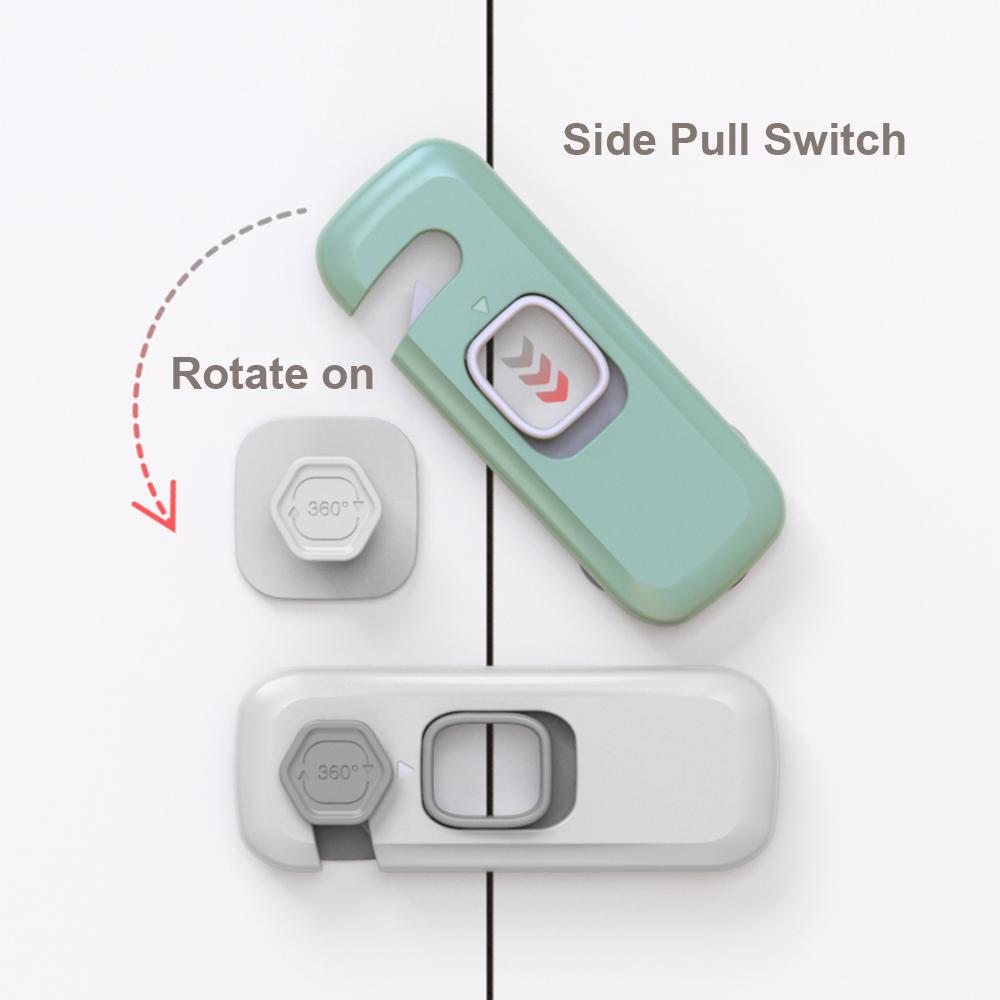 Cabinet Drawer Protection Freezer Child Safety Lock Closing Buckle Housing Safety Door Locks
