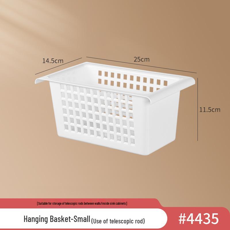 Телескопическая полка для хранения под раковину - Многофункциональный органайзер для шкафа без сверления