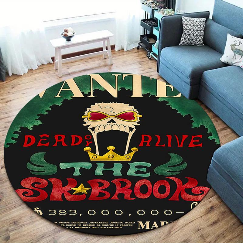 Brook Round Area Rug Carpet Rug For Living Room Bedroom Sofa Playroom Decor Nonslip Floor Mat