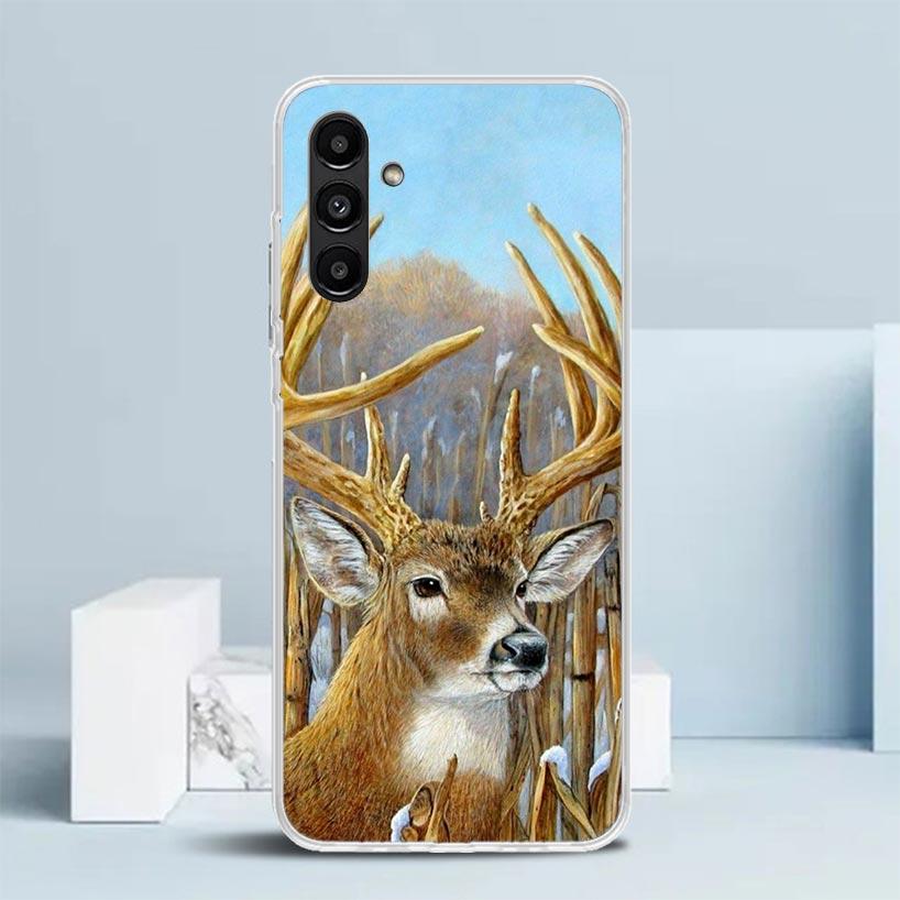 Deer Hunting Camo Cover for Samsung Galaxy A17 A37 A57 A16 A26 A36 A56 A15 A14 A55 Phone Case A13 A53 A25 A35 A24 A34 A23 A33 Ga