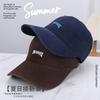 Fashion letter labeling soft top baseball cap men's and women's spring and summer new outdoor casual versatile sunshade cap