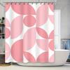 Современная абстрактная шторка для душа белая розовая геометрический узор для декора ванной комнаты 72 x 84 дюйма длиной