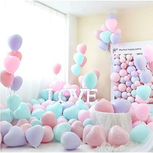 Ballons Lettres - BONNE FETE - Couleur Rose Lots de 9 Ballons Lettres