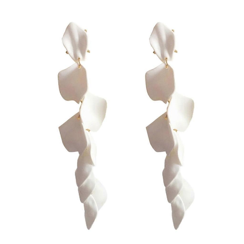 1 Pair Exquisite Dangle Earrings Wear Resistant Acrylic Long Women Dangle Drop Earrings Jewelry Accessories